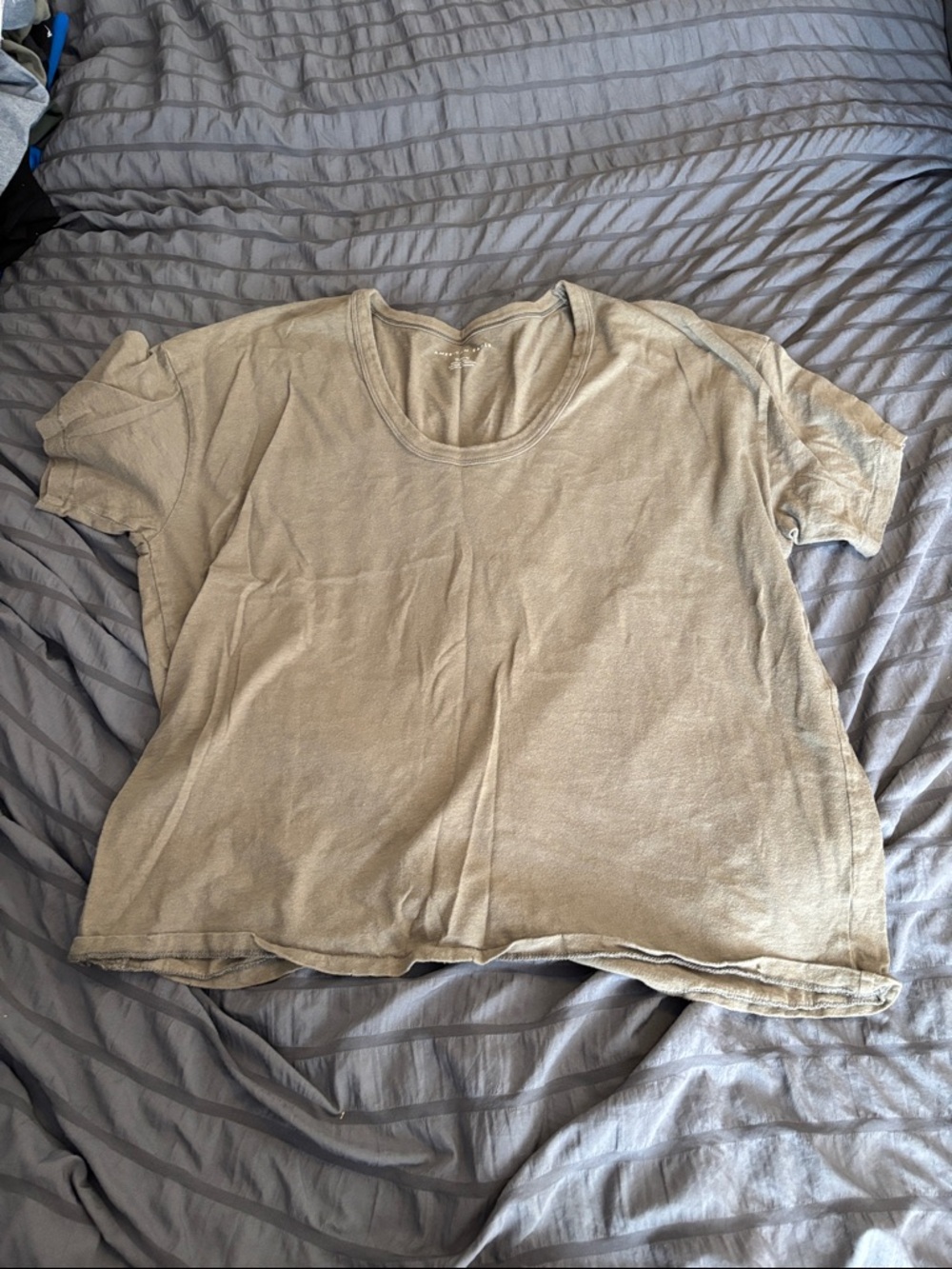 American Eagle Outfitters Short Sleeve Tee in Light Olive